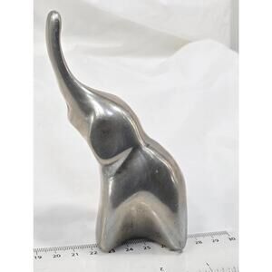 Vtg John Hoselton Sculpture Aluminium Elephant Signed and Numbered SEE PICS